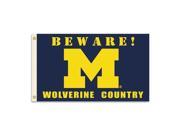 Michigan Wolverines 3 Ft. X 5 Ft. Flag W Grommets Country Collegiate College NCAA Licensed 35703