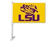 LSU Tigers Car Flag W Wall Brackett Collegiate College NCAA Licensed 97415