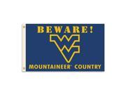 West Virginia Mountaineers 3 Ft. X 5 Ft. Flag W Grommets Country Collegiate College NCAA Licensed 35712