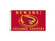 Iowa State Cyclones 3 Ft. X 5 Ft. Flag W Grommets Country Collegiate College NCAA Licensed 35722