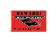 Texas Tech Red Raiders 3 Ft. X 5 Ft. Flag W Grommets Country Collegiate College NCAA Licensed 35727