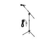 PylePro PMKSM20 Microphone Stand 66 Height Glossy Black