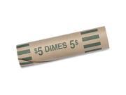Preformed Tubular Coin Wrappers Dimes 5 1000 Wrappers Box