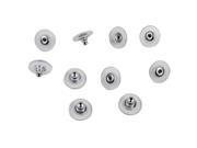 Five Pairs Silver Tone Earring Backs Bullet Clutch with Plastic Pad Push Friction Back