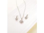 Loches Lynn AUSTRIAN CRYSTALS special Double leaf Pendant Necklace Earring set EP 22135 N 5879