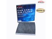 POTAUTO MAP 1011C 10 Pack Heavy Active Carbon Car Cabin Air Filter Replacement compatible with CADILLAC CTS STS Escalade SRX