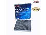 POTAUTO MAP 1011C 20 Pack Heavy Active Carbon Car Cabin Air Filter Replacement compatible with CADILLAC CTS STS Escalade SRX