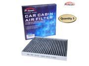 POTAUTO MAP 1013C 5 Pack Heavy Active Carbon Car Cabin Air Filter Replacement compatible with DODGE Dart PONTIAC Vibe TOYOTA Tacoma