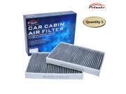 POTAUTO MAP 2006C 5 Pack Heavy Active Carbon Car Cabin Air Filter Replacement compatible with BMW 500 Series M Series