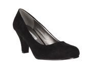 Riverberry Womens Round Toe Mid heel Pumps Black Size 5.5