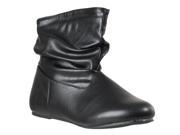 Bamboo Womens Rebeca Mid calf Slouchy Fashion Boots Black Size 5.5