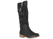 Bamboo Womens Parksville Knee high Zipper detail Fashion Boots Black Size 7
