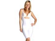 InstantFigure Women s Shapewear Underbust Bodyshorts White Size Small