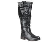 Bamboo Womens Mid Calf Montage Riding Boots Black Size 5.5
