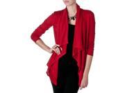 Timing by Riverberry Juniors Long Sleeve Cardigan Red Size Medium