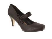 Styluxe Womens Rogue Bow detail Snub toe Pumps Brown Size 6.5