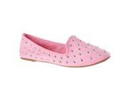 Bamboo Womens Kiwi Studded Canvas Shoes Pink Size 7