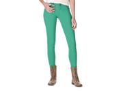 Timing by Riverberry Juniors Solid Ponte Skinny Pants Emerald Size Medium