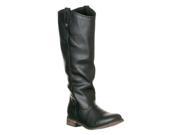 Breckelle s Women s Rider 18 Round Toe Riding Knee High Boots Black Size 8