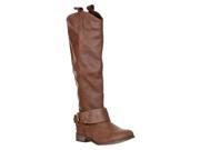 Breckelle s Women s Rider 16 Belted Riding Boots Light Brown Size 7.5