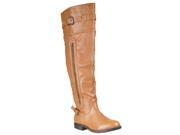 Bamboo Womens Montage Over the knee Boots Chestnut Size 6