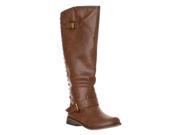 Breckelle s Women s Tenesee 16 Knee High Studded Riding Boots Light Brown Size 7
