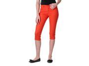 Reve Jeans Skinny Ankle Cut Low Rise Capris Candy Orange Size 11