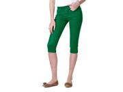 Reve Jeans Skinny Ankle Cut Low Rise Capris Kelly Green Size 0