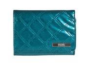 Kenneth Cole Reaction Womens Quilted Indexer Wallet Bondi Blue