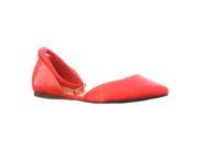 Breckelle s Women s Dolley 01 Ankel Strap Pointed Toe Flats Pink Lemonade Size 6.5