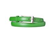 Riverberry Women s Leather Adjustable Skinny Belt Kelly Green Size X Large
