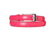 Riverberry Women s Leather Adjustable Skinny Belt Dark Pink Size Large