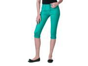 Reve Jeans Skinny Ankle Cut Low Rise Capris Tropical Green Size 1