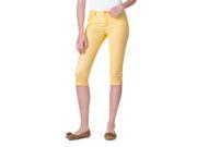 Reve Jeans Skinny Ankle Cut Low Rise Capris Light Yellow Size 11