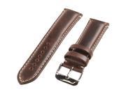 Republic Mens Oil Tan Leather Watch Strap Brown Size 22 MM Regular
