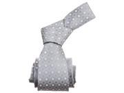 Republic Mens Dotted Woven Microfiber Neck Tie Grey Size One Size