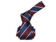 Republic Mens Striped Woven Microfiber Neck Tie Blue Size One Size