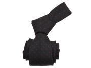Republic Mens Dotted Woven Microfiber Neck Tie Black Size One Size