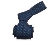 Republic Mens Dotted Woven Microfiber Neck Tie Navy Size One Size