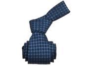 Republic Mens Patterened Woven Microfiber Neck Tie Navy Size One Size