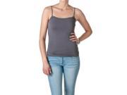 Active Basic Womens Spaghetti Strap Tank Top Camisole Charcoal Size Small