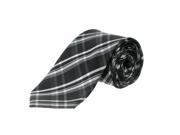 Republic Men s Plaid Woven Microfiber Tie