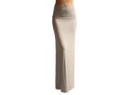 Azules Women s Rayon Span Maxi Skirt Heather Gray Size X Large