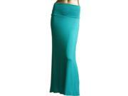 Azules Women s Rayon Span Maxi Skirt Jade Size X Large