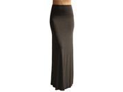 Azules Women s Rayon Span Maxi Skirt Charcoal Size X Large