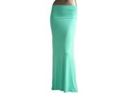 Azules Women s Rayon Span Maxi Skirt Mint Size X Large