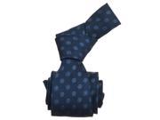 Republic Mens Dotted Woven Microfiber Neck Tie Navy Blue Size One Size