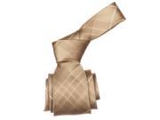 Republic Mens Plaid Woven Microfiber Neck Tie Golden Plaid Size One Size