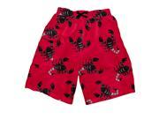 I play Baby Infant Toddler Boys Board Shorts with Built in Swim Diaper Red Scorpion Size 3 6 mo.