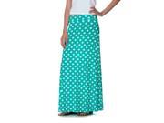 MOA Collection by Riverberry Women s Polka Dot Knit Skirt Mint White Size Small